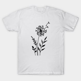 Minimalist dandelion T-Shirt